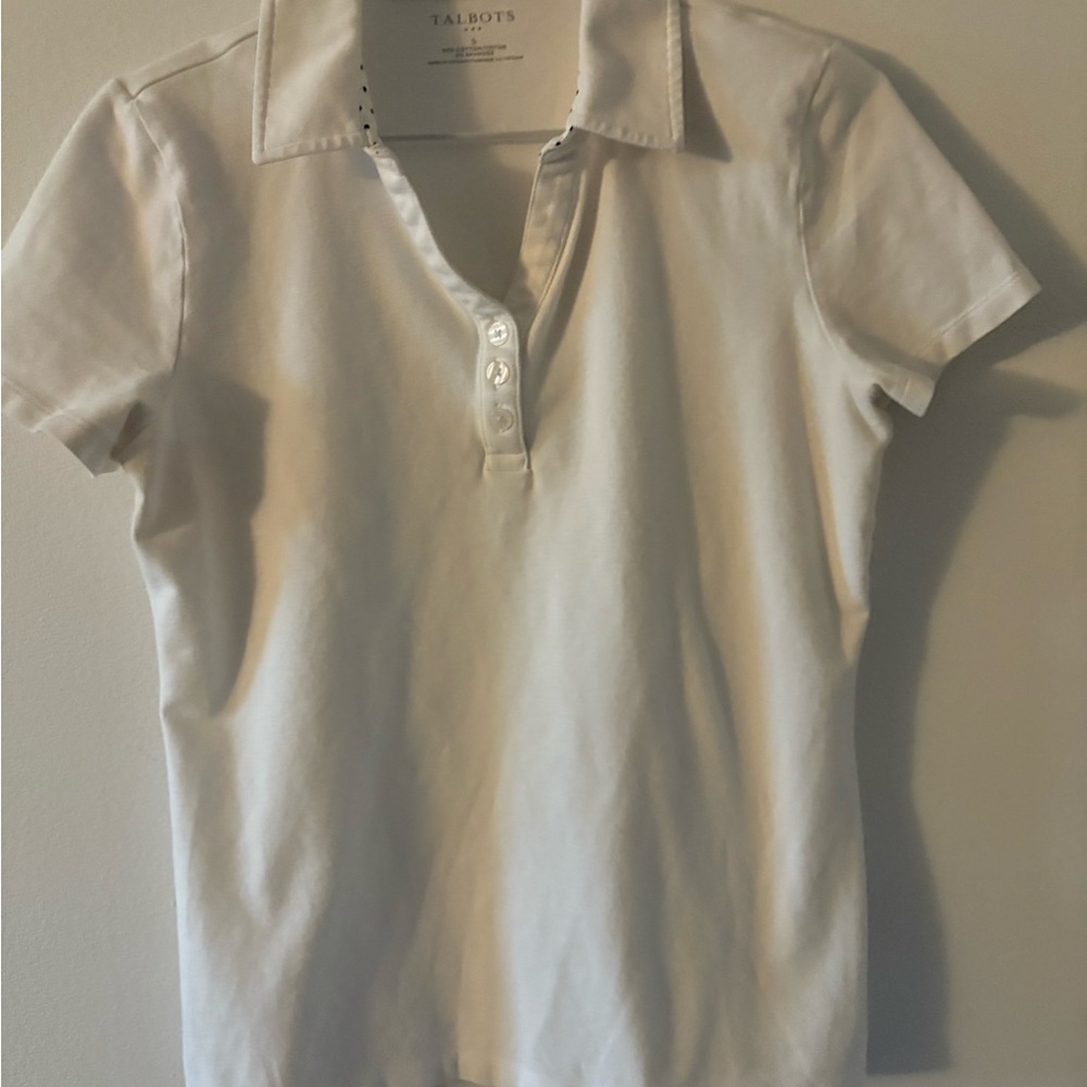 Talbots Kids Cream Polo Shirt